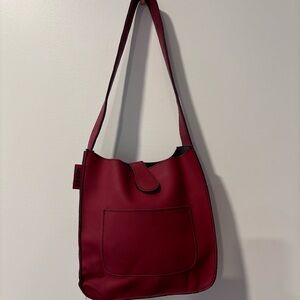 Alan Stuart Deep Red Shoulder Bag